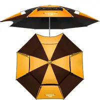 在飛比找樂天市場購物網優惠-釣魚傘大釣傘萬向雙層加厚魚傘防暴雨防風防曬遮陽傘折疊釣傘