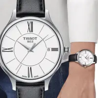 在飛比找momo購物網優惠-【TISSOT 天梭 官方授權】臻時系列時尚腕錶 手錶 母親