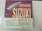 Suzuki Folkmaster 1072 Diatonic Harmonica (10 Hole) Box Set x 12 Key Set Japan