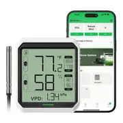 AeroLab Wireless Bluetooth VPD Hygrometer Thermometer with Sensor Probe