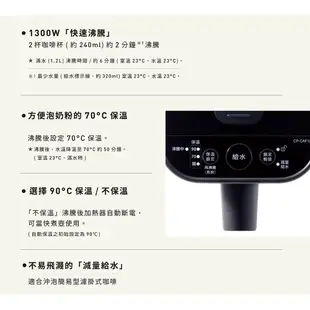 【ZOJIRUSHI 象印】STAN美型1.2L微電腦熱水瓶(CP-CAF12)