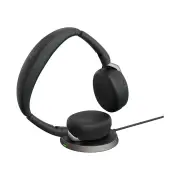 Jabra Evolve2 65 Flex MS Stereo USB-A Bluetooth Headset with Charging Stand