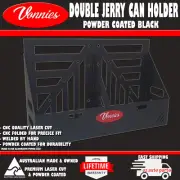 Double / Dual 20L Jerry can holder Black-water or fuel storage. Australian made