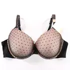 New Cacique Boost Plunge Bra Size 46DD Underwire Full Figure Solid Black NWT
