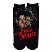 MJ Thriller Sublimation Socks, Michael Jackson Fans, Music Pop Artist Genius