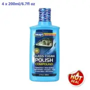 WAXCO Glass Clean Polish Compound NanoTech (4 x 220ml/6.7fl oz)