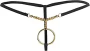 [TiaoBug] Men's Lingerie O-Rings and Beads G-String Bikini Underwear