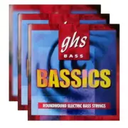 3 SETS GHS BASSICS 4 String Bass Strings Medium 44-106