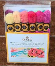 DMC 12pc TROPICAL COLLECTION Tapestry Wool Skeins (8.7yd Per Skein) #486FP212
