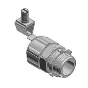 THOMAS & BETTS 5234GR 1" Steel Liquidtight Connector External Bonding