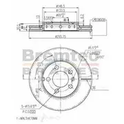 Bremtec Euro-Line GeoZinc Coated Brake Rotor - BDR10190EL