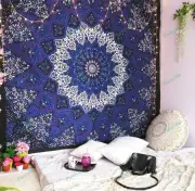 Wall Hanging Hippie Boho Tapestry Handmade Multi Star Throw Mandala Cotton
