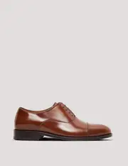 Hawes & Curtis Tan Leather Oxford Shoe Size: 10