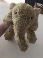 Brown And Pink Dyed Custom Elephant Plush