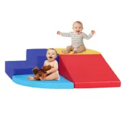 Climbing Toy Soft Foam Climbing Blocks Set Ages 1-3 Toddler Slide Climbing Toys
