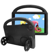 Wheel Samsung Tablet Case For Tab A 10.1 T510/T515(2019) Shockproof Stand Cover With Handle Stand-Black