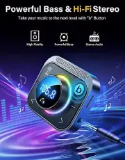 3.0 FM Transmitter for Car, Radio Bluetooth Receiver for Car HD Calling & Music