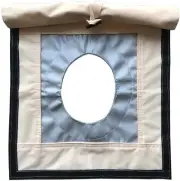 Fire Retardant 4.5" Canvas Tent Stove Jack Kit with Rain Cover, Jack...