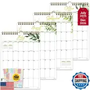 Decorably 18 Months Greenery Academic Calendar 2025 Wall July 2025 to Decembe