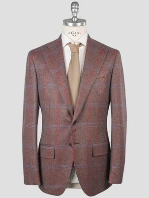 Isaia Multicolor Lambswool Cashmere Blazer IDB35 Man