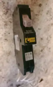 Eaton CH120AF Arc Fault Circuit Breaker 20A 120V 1 Pole .