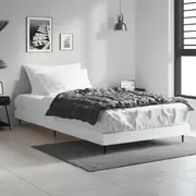 vidaXL Bed Frame without Mattress White 90x190 cm Engineered Wood