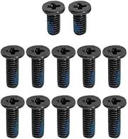 Gintai 12Pcs Lower Bottom Base Cover Case Screws Replacement for ASUS Chromebook C423 C423NA C424 C424MA (Black)