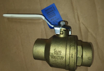 NIBCO S-FP600A-LF 1-1/2" FSC Brass Ball Valve NJ998XC
