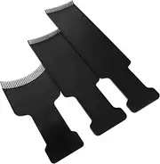 Baluue 3pcs Hair Coloring Tools Balayage Board Highlight Kit for Hair Balayage Comb Highlight Board Highlighting Kit Foil Board Foiling Combs for Highlighting Highlight Comb Black Plastic