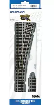 Bachmann E-Z Command ~ DCC #5 Right Hand Turnout Track ~ HO Scale ~ 44133