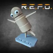 REPO Robot Posable Interactive Push-Down with Stand