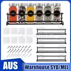 4X Spice Racks Wall Mounted Shelves Can Storage Cabinet Organiser for Kitchen
