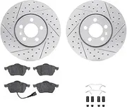 Dynamic Friction Company Front Brakes and Rotors| Hardware Included| Front 5000 Advanced Brake Pads and Rotors Kit| Fits 1999-2010 Volkswagen Beetle; 1999-2006 Volkswagen Golf