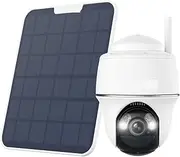 4K Pan & Tilt Security Cameras 5/2.4 GHz Wi-Fi 8MP Outdoor Solar Battery Powered IP Camera(CAM ADD 6W Solar_PAL)