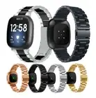 Stainless Steel Watch Wrist Band Metal Strap For Fitbit Versa / Versa 2 / Lite