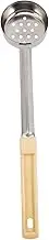 SHOWERORO Elegant Yellow Handle Pizza Sauce Spoon 3oz Portion Control Ladle Easy to Hold for Kitchen Restaurant