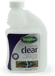 Blagdon Feature Clear, Fast Acting, Effective Treatment, Cleans Cloudy Water and Smelly Bio-Fouling, Removes Sludge & Algae, 250ml, Treats 625 litres
