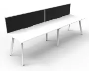 New RapidLine Eternity 2 Person Desk 3000mm (1500mm per person) Single Sided Met
