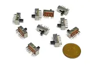 10 x SS23D07 8 PINS 3 Position 2P3T Toggle Switch Slide E8