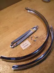 NOS 20" Bicycle Lightweight Chrome Fenders Schwinn Columbia Monark Higgins &