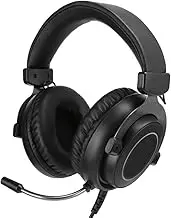 Wired Gaming Headset, Over Ear Computer Headphones Earphone with Noise Cancelling Mic, Stereo Sound, Soft Earmuffs and 3.5mm+USB for PC, for PS4, for X-One, for Switch and Mobile