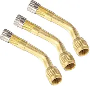 3Pcs Curved Stem Extension Adaptors for Car Truck Motorcycle Inflating Mouth Converter for Hard to Reach Valves Durable Convenient Accessory