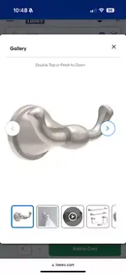 delta becker towel hook in brushed nickel