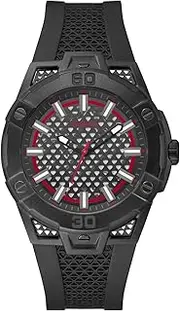 [GUESS] Black Network Silicone Watch