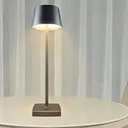 Waterproof Aluminum Alloy Led Light, Adjustable Light, Rechargeable Metal Table Suitable for Bar, Living Room, Reading Light(Color:A)