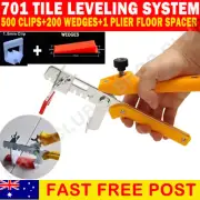 701 Tile Leveling System 500 Clips + 200 Wedges + 1x Plier Floor Spacer Tiling