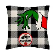 Christmas Pillow Covers Cute Print Throw Cushion Case for Couch Sofa Bed Bedroom Home Decor-Style 4