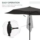 Beach Umbrella UV Outdoor Sunshade Portable Canopy Adjustable Height