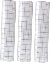 Pcs Self-Adhesive Vinyl Transfer Tape No Sticky Residue Grid Lines for DIY Transfer Sticker for Smooth Surfaces