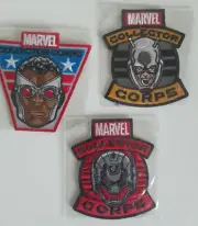 3 x Funko Embroidered Patch Marvel Collector Corps, Antman, Ulton & Falcon, New